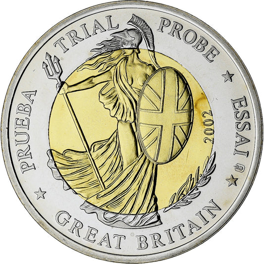 Großbritannien, 
  
  2 Euro, 
  
  Fantasie-Euro-Muster