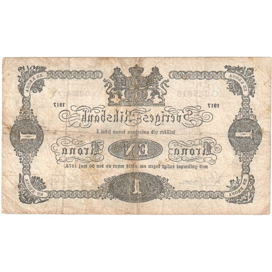 Schweden, 
  
  1 Krone, 
  
  1917